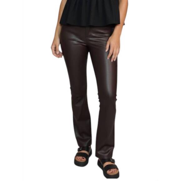 NEW L'AGENCE selma high rise sleek baby boot jean in chocolate coated